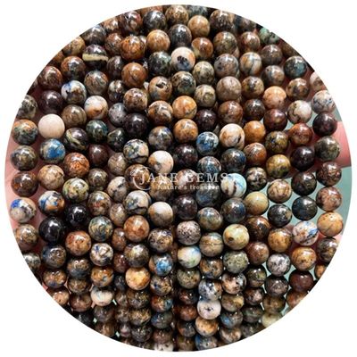 Groothandel Natuurlijke 2A Plum Blossom Tourmaline Ronde losse kralen Maansteen Flourite Zonnesteen Kralen Afstandsmeters voor sieraden