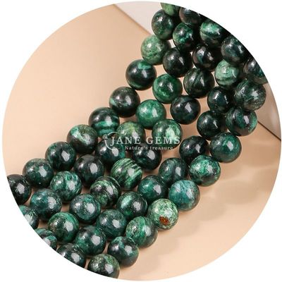 Groothandel Natuurlijke 2A Plum Blossom Tourmaline Ronde losse kralen Maansteen Flourite Zonnesteen Kralen Afstandsmeters voor sieraden