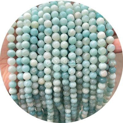 Groothandel Natuurlijke 2A Plum Blossom Tourmaline Ronde losse kralen Maansteen Flourite Zonnesteen Kralen Afstandsmeters voor sieraden
