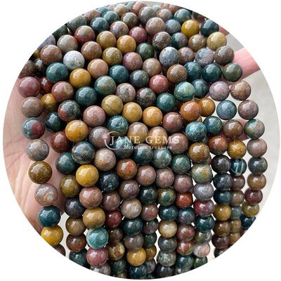 Groothandel Natuurlijke 2A Tourmaline Ronde losse kralen Maansteen Losse Steen Kralen Regenboog Fluorit Kralen Afstandsmeters voor Juwelen