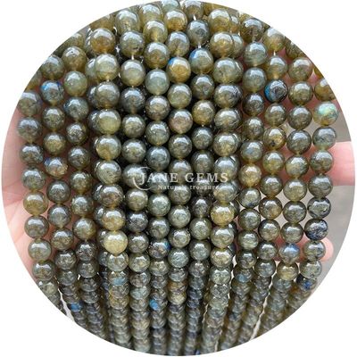 Groothandel Natuurlijke 2A Tourmaline Ronde losse kralen Maansteen Losse Steen Kralen Regenboog Fluorit Kralen Afstandsmeters voor Juwelen