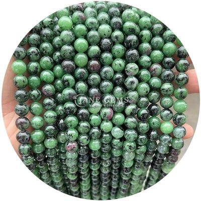 Groothandel Natuurlijke 2A Tourmaline Ronde losse kralen Maansteen Losse Steen Kralen Regenboog Fluorit Kralen Afstandsmeters voor Juwelen