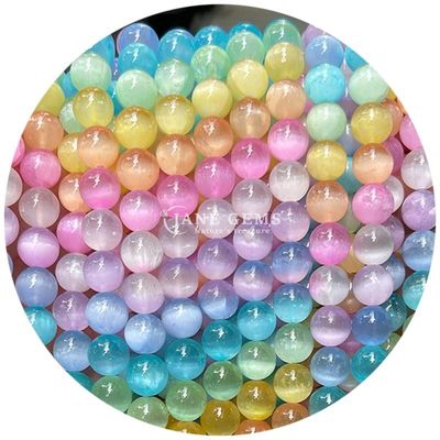 Groothandel Natuurlijke edelstenen Ronde losse kralen 8 mm Blauwe gips losse kralen Ronde hematiet kralen Afstandsmeters voor sieraden maken