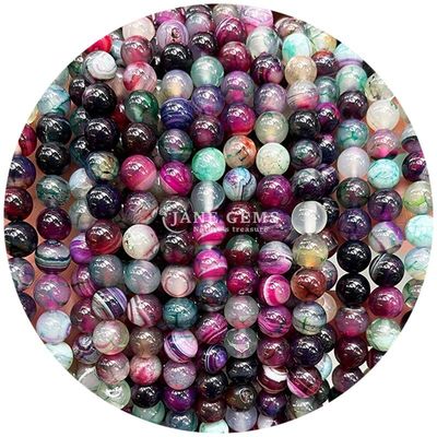 Groothandel Natuurlijke edelstenen Ronde losse kralen 8 mm Blauwe gips losse kralen Ronde hematiet kralen Afstandsmeters voor sieraden maken