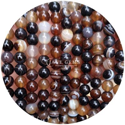 Groothandel Natuurlijke edelstenen Ronde losse kralen 8 mm Blauwe gips losse kralen Ronde hematiet kralen Afstandsmeters voor sieraden maken