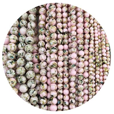 Groothandel natuurlijke edelstenen ronde losse kralen 8 mm veelkleurige gestreepte agaat losse kralen ronde kralen afstandsbediening voor sieraden