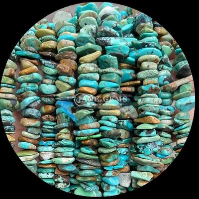 Turmaleen Natuurlijk Turquoise Perlen Natuurlijk Kristal Onregelmatige Vorm Splinterkorrel Grot Steen Losse Perlen Strengen Voor Armbanden
