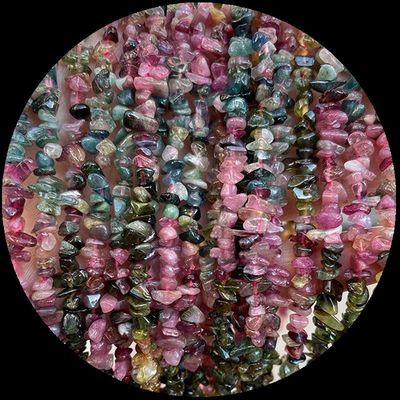 Turmaleen Natuurlijk Turquoise Perlen Natuurlijk Kristal Onregelmatige Vorm Splinterkorrel Grot Steen Losse Perlen Strengen Voor Armbanden