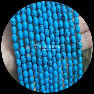 Tiger's Eye Geel Aventurine Gem Perlen Natuurlijke Kristal Rijstvorm Steen losse Perlen Strengen Voor Armbanden
