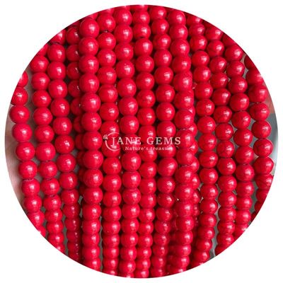 Groothandel Howlite Ronde steen losse kralen Turquoise losse kralen Ronde kralen Afstanden voor het maken van sieraden
