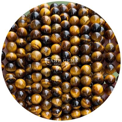 Groothandel Natuursteen Ronde losse kralen 8mm Tiger Eye Losse kralen Roze Rode Tiger Eye Ronde kralen Afstandsmeters voor sieraden