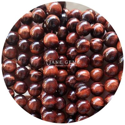 Groothandel Natuursteen Ronde losse kralen 8mm Tiger Eye Losse kralen Roze Rode Tiger Eye Ronde kralen Afstandsmeters voor sieraden
