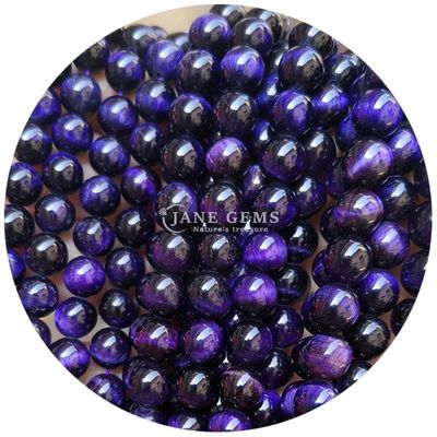 Groothandel Natuursteen Ronde losse kralen 8mm Tiger Eye Losse kralen Roze Rode Tiger Eye Ronde kralen Afstandsmeters voor sieraden
