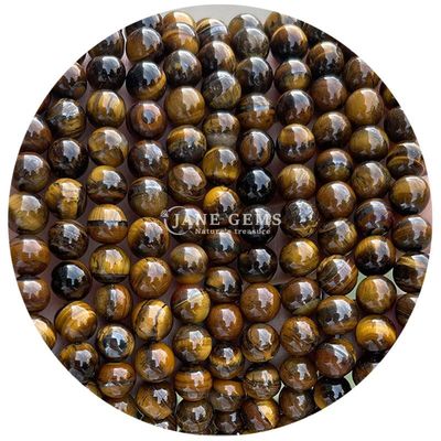 Groothandel Natuursteen Ronde losse kralen 8mm Tiger Eye Losse kralen Roze Rode Tiger Eye Ronde kralen Afstandsmeters voor sieraden