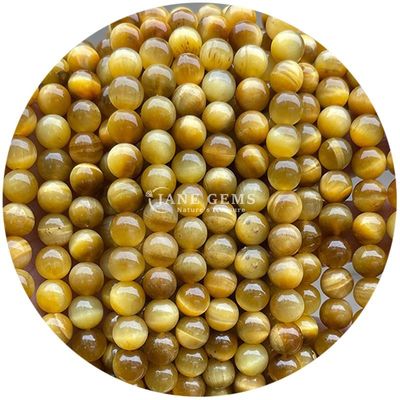 Groothandel Natuursteen Ronde losse kralen 8mm Tiger Eye Losse kralen Roze Rode Tiger Eye Ronde kralen Afstandsmeters voor sieraden