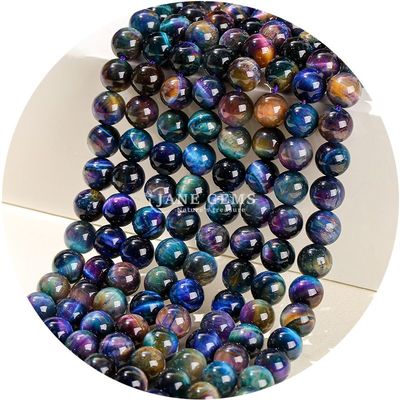 Groothandel Natuursteen Ronde losse kralen 8mm Tiger Eye Losse kralen Roze Rode Tiger Eye Ronde kralen Afstandsmeters voor sieraden