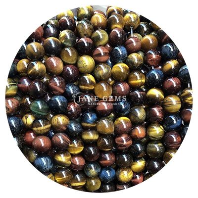 Groothandel Natuursteen Ronde losse kralen 8mm Tiger Eye Losse kralen Roze Rode Tiger Eye Ronde kralen Afstandsmeters voor sieraden