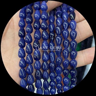 Lapis Lazuli Groen Aventurine Gem Perlen Natuurlijk Kristal Water Druppel Vorm Steen Losse Perlen Strengen Voor Armbanden