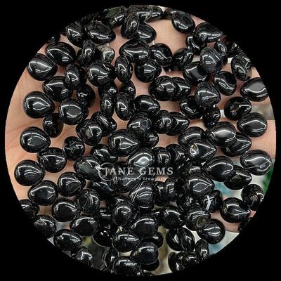 Carnelian Black Agate Gem Bead Natural Crystal Water Drop Shape Stone Loose Bead Strands Voor Armbanden