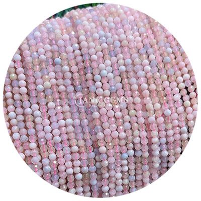 Groothandel Halve edelstenen gevelsperlen gevelsperlen losse steenperlen accessoires Rozen kwartsperlen afstandsbediening voor sieraden