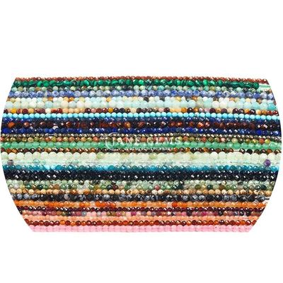 Groothandel Multicolor Quartz Halve edelsteen Gezichtsperlen Accessoires Shell Pearl Spacer voor sieraden maken