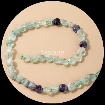 Witte jade goud zandsteen edelsteen kraal natuurlijke kristal hart vorm steen losse kraal strengen voor armbanden