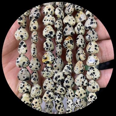 Aquamarijn Amethyst Gem Perlen Natuurlijke Kristallen Hartvorm Steen losse Perlen Strengen Voor Armbanden