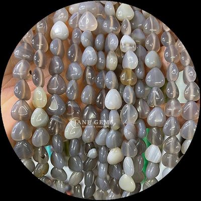 Aquamarijn Amethyst Gem Perlen Natuurlijke Kristallen Hartvorm Steen losse Perlen Strengen Voor Armbanden
