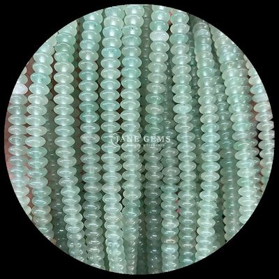 Roze Aventurine Groen Aventurine Gem Perlen Natuurlijke Kristal UFO Vorm Steen losse Perlen Strengen Voor Armbanden