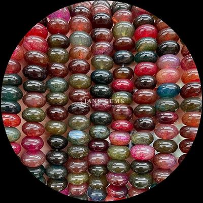 Lemon Jade Amazonite Gem Perlen Natuurlijke Kristal UFO Vorm Steen Losse Perlen Strengen Voor Armbanden