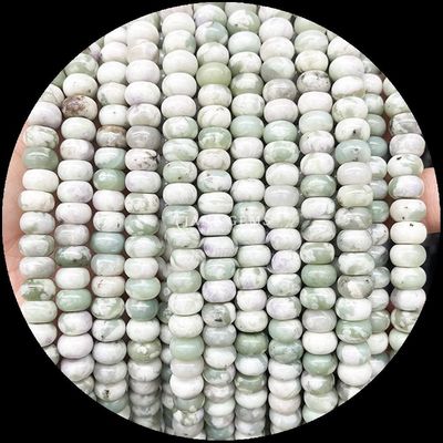 Lucky Jade Lava Stone Gem Bead Natural Crystal Abacus Shape Stone Loose Bead Strands Voor Armbanden