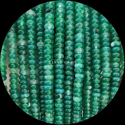 Lucky Jade Lava Stone Gem Bead Natural Crystal Abacus Shape Stone Loose Bead Strands Voor Armbanden