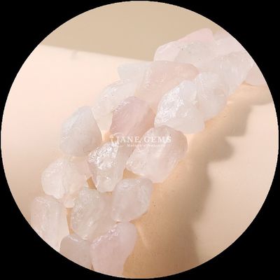 Rozenkwarts Amethist Edelsteen Perlen Natuurlijk Kristal Ruwe Steen Losse Perlen Strengen Voor Armbanden