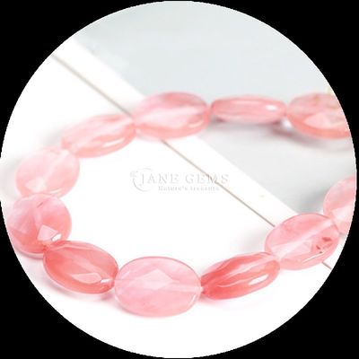 Gevelvormige ovaalvormige edelsteenkralen Natuurlijk kristal opaliet Blauw punt steen losse kralen strengen voor armbanden