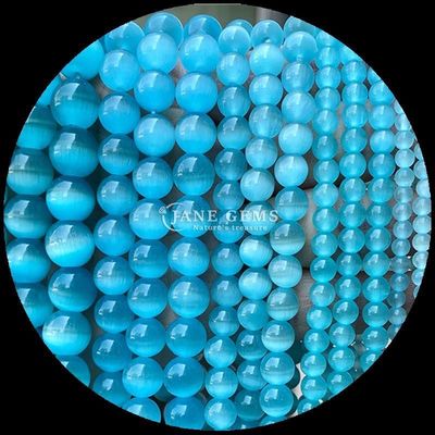 Kleurrijk Roze Geel Meer Blauwe Kleur Perlen Aanpasbare Ronde Vorm Katten Oog Perlen Voor DIY Geschenken