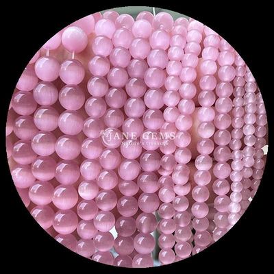 Kleurrijk Roze Geel Meer Blauwe Kleur Perlen Aanpasbare Ronde Vorm Katten Oog Perlen Voor DIY Geschenken