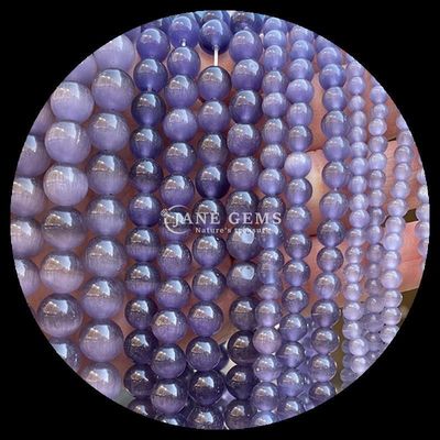 Rood Blauw Paars Kleurrijke Perlen Ronde Vorm Katten Oog Losse Perlen Strengen voor genezende energie en geschenken geven