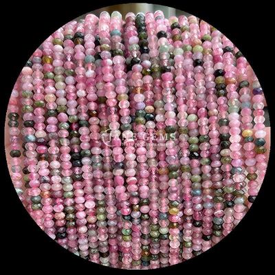 Tourmaline granaten natuurlijke edelstenen kraal gevels Abacus vorm losse kraal strengen voor genezende energie en doe-het-zelf sieraden Ma