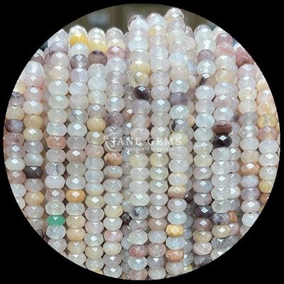 Fluoride Carnelian Natural Gemstone Bead Faceted Abacus Shape Loose Bead Strands voor Healing Energy en DIY Jewelry Ma