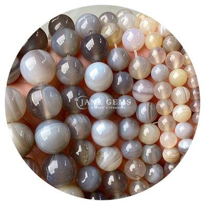 Natuurlijke Agaten Steen Perlen gladde ronde losse Spacer Perlen Voor sieraden Maak zelfgemaakte armbanden