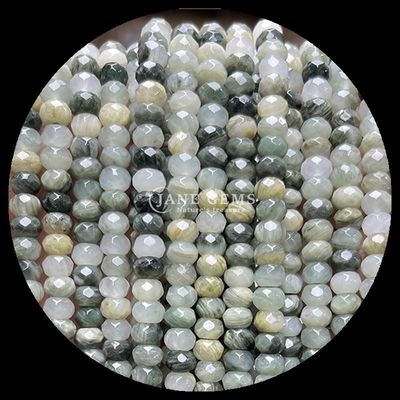 Labradorite Peridot Natuurlijke edelsteen kraalstrengen Natuurlijke edelsteen gefascieerde abacus kraal voor op maat gemaakte cadeautjes