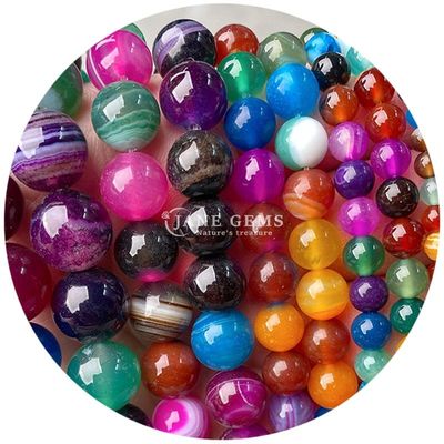 Natuurlijke genezende kristal edelsteen losse kralen gladde stenen kralen voor sieraden maken