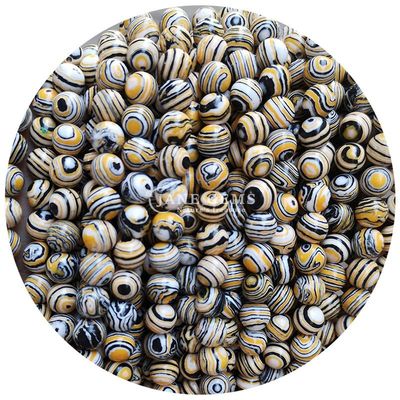 Malachietkralen Imitatie Malachietsteenkralen Ronde losse stenenkralen Voor zelfgemaakte sieraden