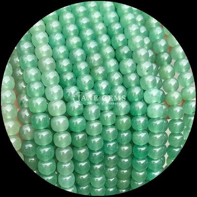 Edelstenen Perlen Groen Aventurine Violette Steen Natuurlijk Kristal Edelsteen Appelvorm Losse Perlen Strengen voor Juwelen