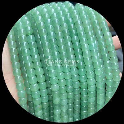 Edelstenen Perlen Groen Aventurine Violette Steen Natuurlijk Kristal Edelsteen Appelvorm Losse Perlen Strengen voor Juwelen