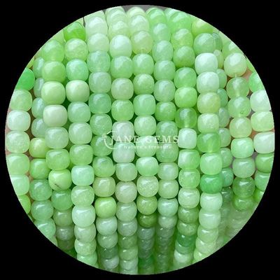Edelstenen Perlen Roos Kwartz IJs Groen Jade Natuurlijk Kristal Edelsteen Appelvorm Losse Perlen Strengen voor Juwelen