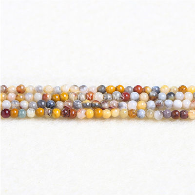 Natuurlijke kristal tijger oog ronde kralen gek kant agate edelsteen losse strengen energie genezende kralen voor sieraden maken