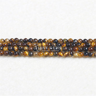 Natuurlijke kristal tijger oog ronde kralen gek kant agate edelsteen losse strengen energie genezende kralen voor sieraden maken