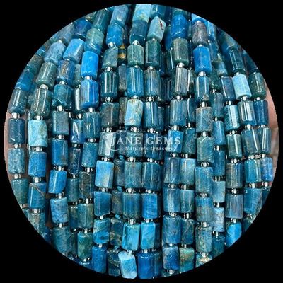 Edelstenen Perlen Natuurkristal Apatite Rhodonite Edelsteen Gevelvormige Cylindervorm Losse Perlen Strengen voor het maken van sieraden