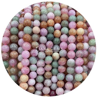 Natuursteen Regenboog Roze Xinjiang Chalcedonie Voor Juwelen Handgemaakte Armband Ketting